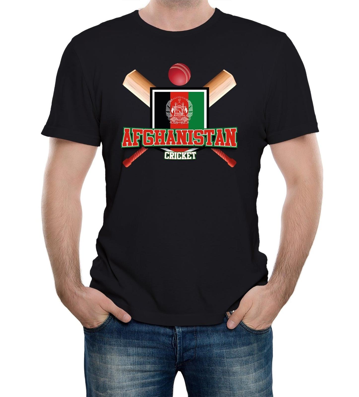 Mens Afghanistan Cricket Supporter Flag T-Shirt Mens Womens Tees Top World Cup Twenty Test Match S