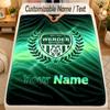 Flannel BlanketWerder Bremen FC Custom Name Text Personalized Soft Warm Throw Blanket Home Decor Gift