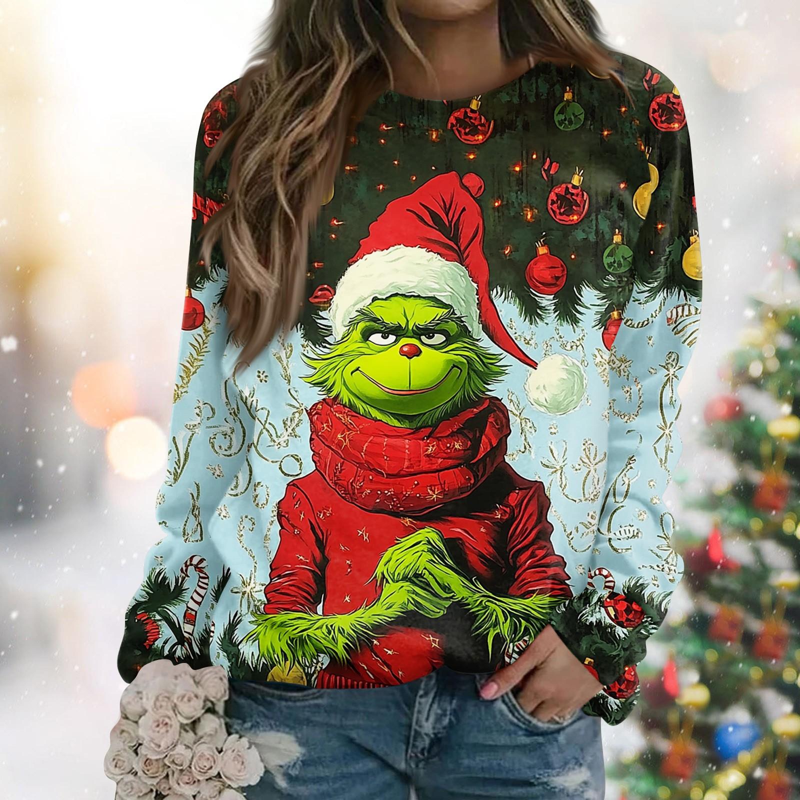 

Женская повседневная модная блузка с принтом и длинным рукавом, с круглым вырезом, свитшот, толстовка ко Дню святого Валентина M красный