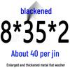 Round Blackened Thickened Metal Washer (M4-M16)