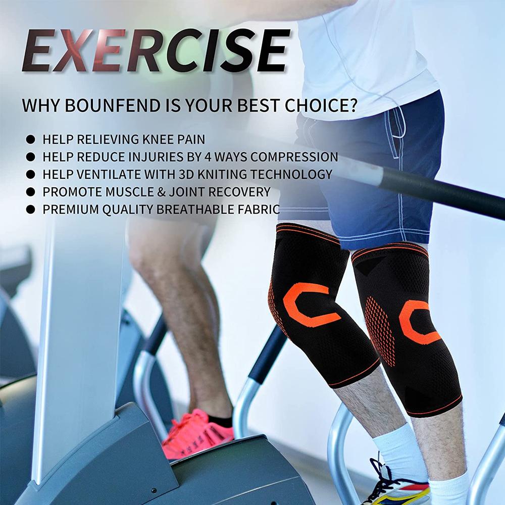 1PC Professional Knee Brace Compression Sleeve With Patella Gel Pad Side Stabilizers For Running Workout
