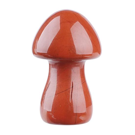 Mini Mushroom Gemstone Sculpture Cute Natural Healing Stone Polished Mushroom Figurine for Home Crafts Flower Pot Decor Gifts for Women Men