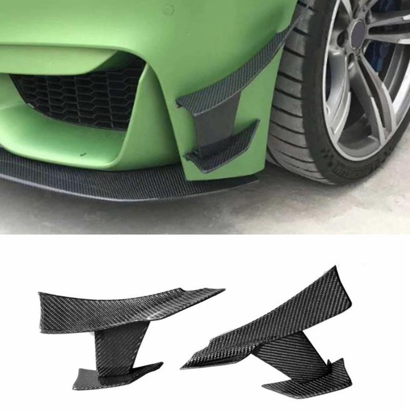 For BMW 4/3 Series F80 F82 F83 M3 M4 2015-19 Car Front Bumper Lip Diffuser Splitter F Body Spoiler Canards Chin Car Tuning