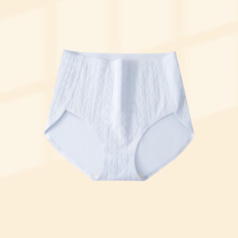LANSWE Women's High-Waist Antibacterial Jacquard Cotton Briefs (3-Pack)