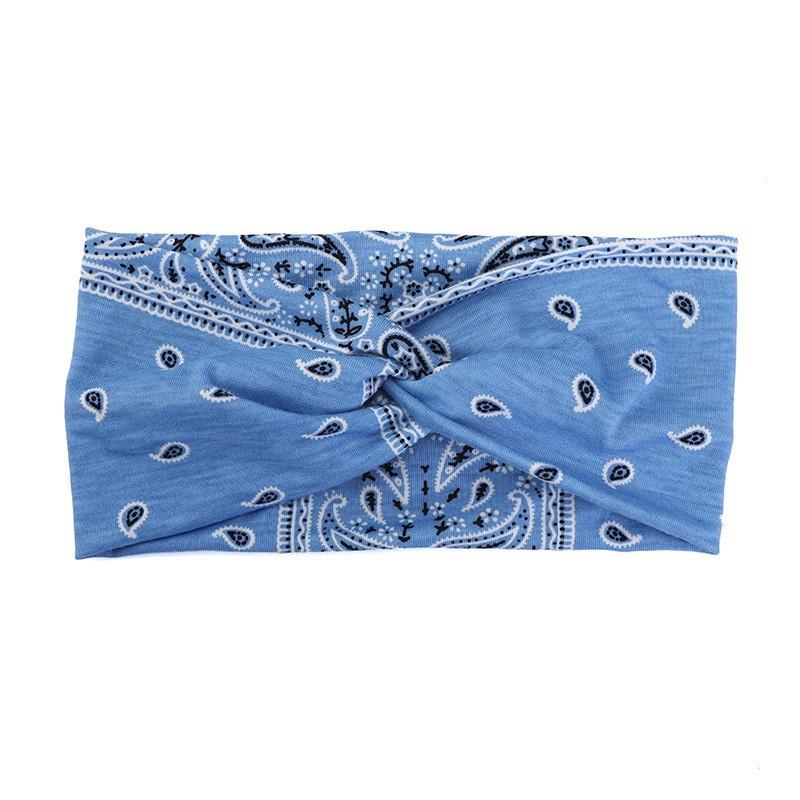 Vintage Solid Cross Wide Knotted Headbands for Women Extra Large Turban Workout Elastic Headband Fashion Yoga Hair Band Hair Accessories