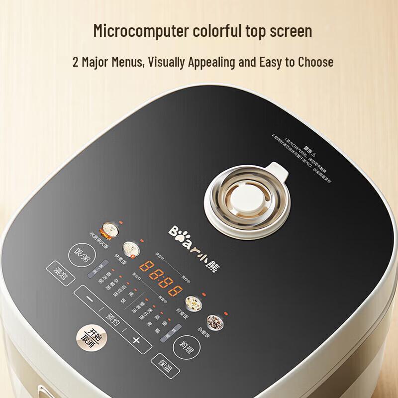 Bear 4L Smart Micro-Pressure Rice Cooker with Ceramic Pot CN plug (adapter included)
