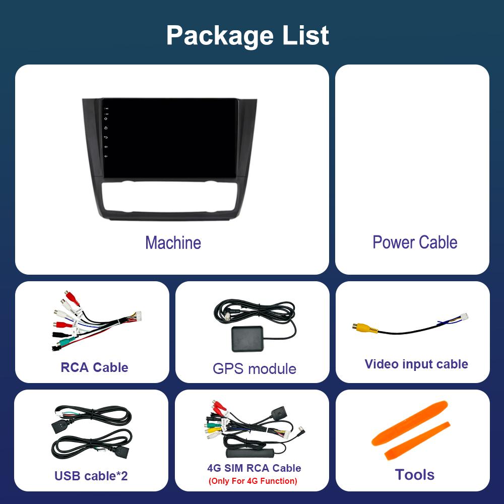 Android 14 System For BMW 1-Series E88 E82 E81 E87 2004 - 2011 2K QLED Screen Car Radio Multimedia Video Player GPS stereo 4G