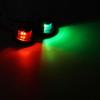 2X Marine Boat Stainless Steel Red&Green Led Navigation Signal Light Lamp Yacht