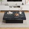 Coffee Table Sliding Tabletop, Modern Hidden Storage Compartment, Creative Sofa Table Coffee Table, Center Table Home Office, Black