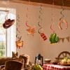 Western Themed Party Hanging Decorations for Birthday Party, 6 Pack