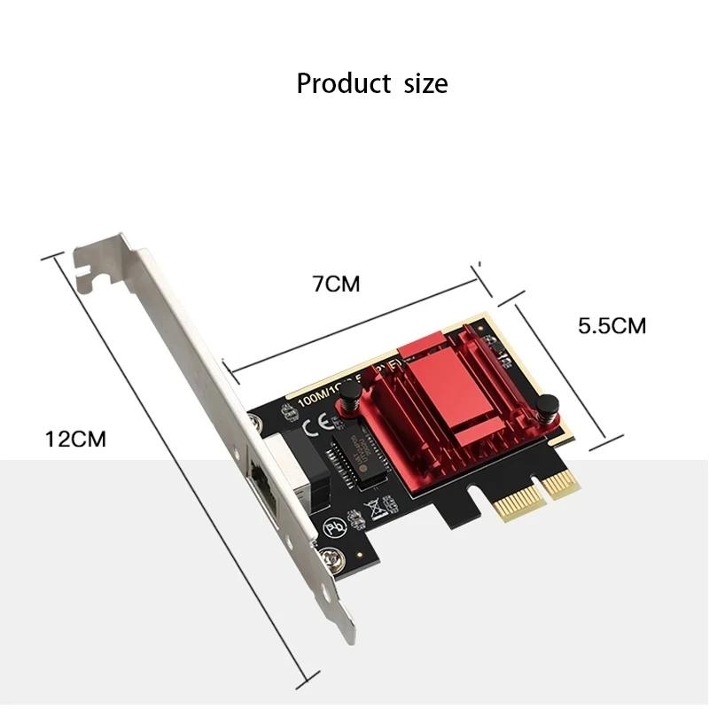 2.5Gbps PCI-E na RJ45 Síťová karta Realtek8126 1G/2.5G RJ45 Rozhraní Gigabit Ethernet PCI Express Wlan Adaptér pro PC Win10/11
