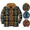 US Casual Mens Winter Shirt Fur Lined Lumberjack Flannel Work Jacket Warm Thick