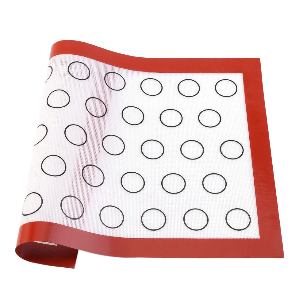 Non-stick Bakmatta i Silikon Ugn Bakverk Foder Macaron Tårta Kaka Plåt Kök (Netto)