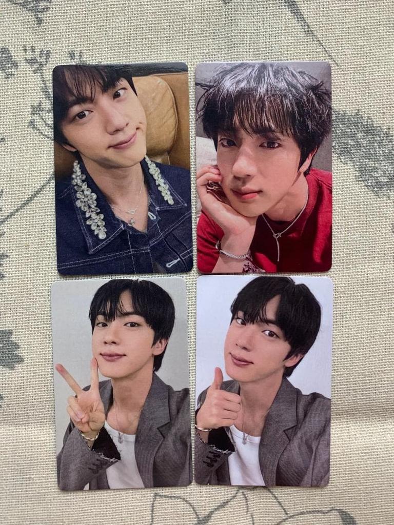 [USED] BTS Bonus RUNSEOKJIN_EP.TOUR JIN Trading Cards (4 Cards)