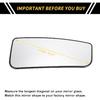 1 Pcs Mirror Glass Replacement for Ford F-250 F-350 Super Duty 2017-2024 Under Right Side W/Backing Plate White No.FL3Z17K707K
