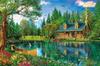 APPLEONE 1000-768 Crystal Lake Cabin (Dominic Davison) 1000-Piece Jigsaw Puzzle (75 x 50 cm) Made in Japan