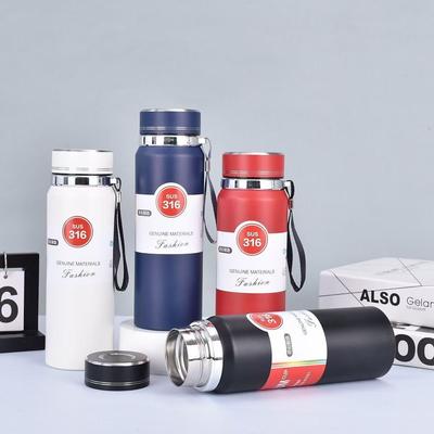 Stainless Steel 316 Thermos Cup Thermal Insulation Large Capacity Tea Separation Tea Water Cup Sports Portable Kettle Outdoor