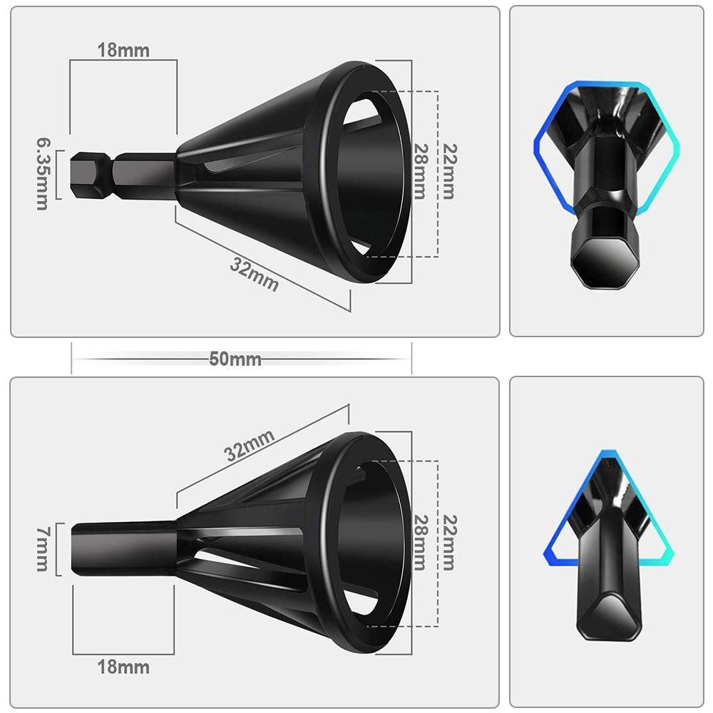 Stainless Steel External Chamfer Bit Repairs Damaged Bolts Remove Burr Tools Practical Metal Layer Shearing Cutter Accessories