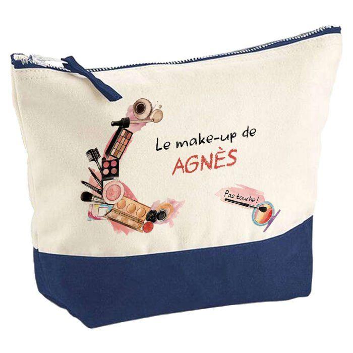 Trousse de maquillage - PLANETEE - Agnès Mon make-up - Grand format - Coton - Impression HD (Fabriquée en France)