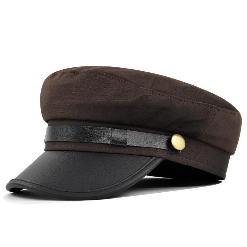 Herbst und Winter Vielseitige Baskenmütze Retro Flache Kappe Kleines Gesicht Schwarze Malerhut Modehut Klassisch Vielseitig Verstellbar