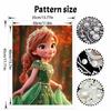 Disney Pearl Painting Handmade Princess In Green Dress Pearl Kit Home Decoration Painting