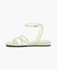 Recur Ecur Cross Detail Ankle Strap Sandals Light Green 1261