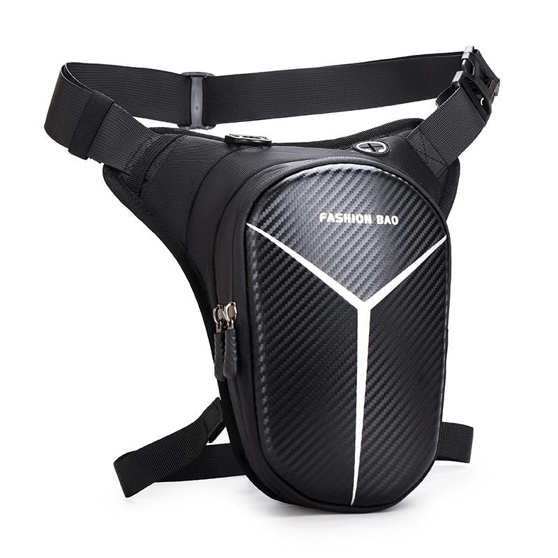 Unisex Motorcycle Leg Bag – Waterproof with Hard Base, Adjustable Strap for Biking & Outdoor Rides