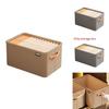 Modern Minimalist Fabric Storage Bin With Foldable Design For Clothing And Toy Organization