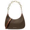 Michael Kors Cora Chain Monogram Classic Commuter Faux Leather Crossbody Shoulder Bag Large Women Bags Dark-Brown Acorn-Brown 35S2G4CW3B-200