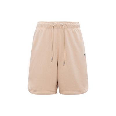 Esenciales Sólido Casual Logo Cordón Cintura Media Pantalones Cortos Hombre Parte Inferior Caqui DA9823-245