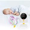 2.4 Inch Baby Monitor with Night Vision Temperature and Time Display Music Player and Two-Way Talk Function