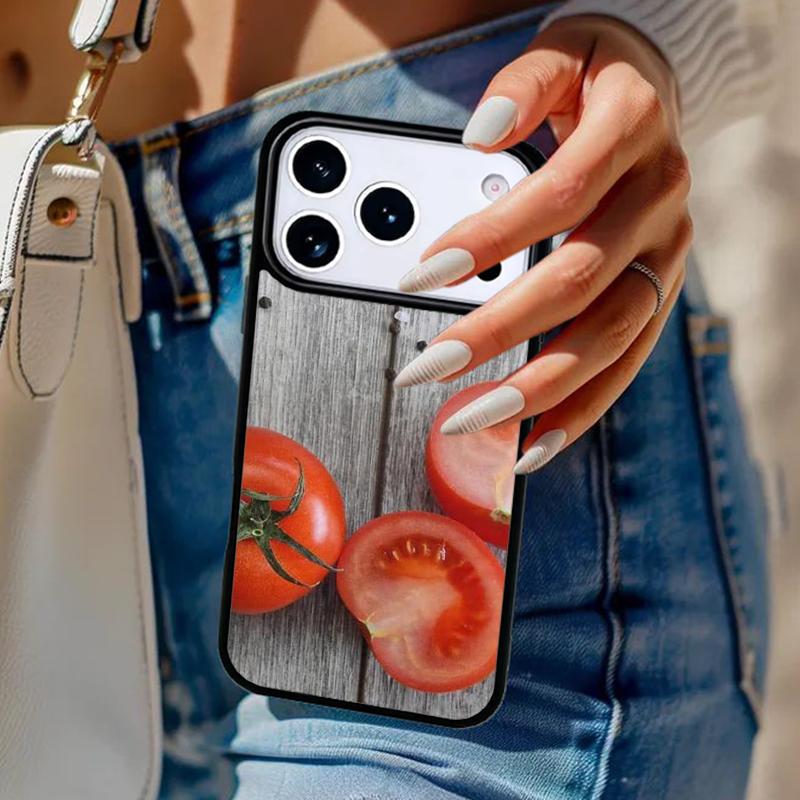 

Чехол для телефона «Помидоры ломтиками» для iPhone 17 Air 14 15 13 12 Max Чехол для Apple 16e 11 Pro Max Plus Coque iPhone 11