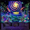 Adorable Cosmic World Wall Tapestry, Dreamy Nebula & Alien Landscape Design Soft Hanging Decor, Perfect Gift For Sci-Fi & Space