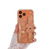 Retro Pattern Wrist Strap Card Holder Case for iPhone 14/13/12/11 & Apple 17/16/15 PROMAX