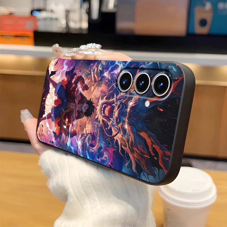 Cool Luffy Anime Case for Samsung Galaxy A05 A01 A02 A50 A70 A03 Note 20 Ultra 9 10 A04 A07 A06 A30 A40 A10 A20 Phone Cover