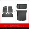 LUCKEASY For Tesla Model 3 Model Y TPE Waterproof Wear-resistant Foot Pad Car Modification Accessories Front And Rear Trunk Mat