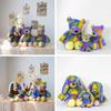 Personalised Rainbow Ombre Bunny Rabbit Teddy Colorful Cute Plush Doll Birthday Gift