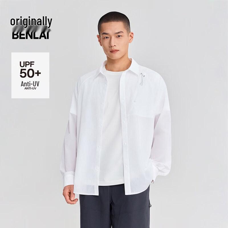 Benlai Men's Patchwork Sun Protection Long Sleeve Shirt