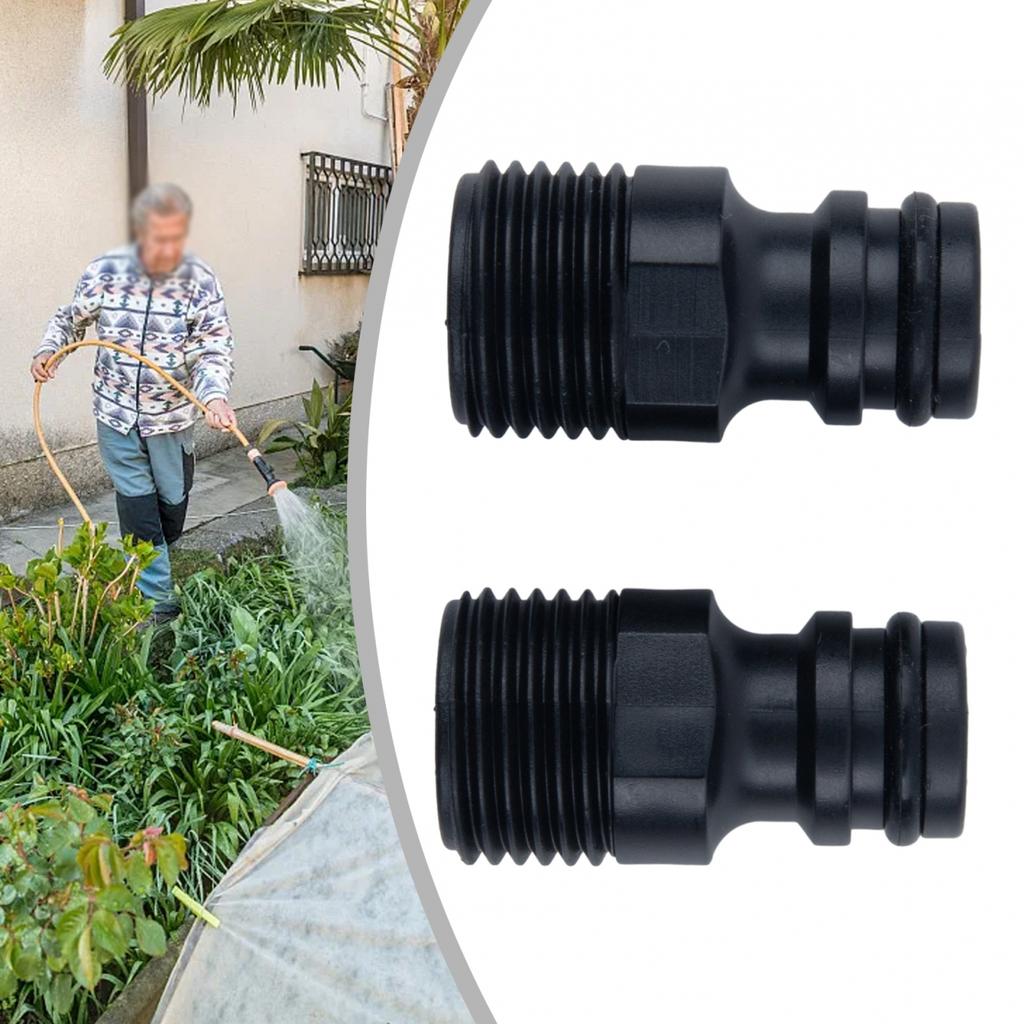 2pcs-1/2 Inch Nipple Pipe Connector Tap Adaptor For Water Hose Quick-Coupler