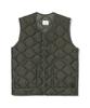 Ucla Unisex Retro Preppy U-Neck Lightweight Padded Vest [Dk-Khaki](Ubave20)