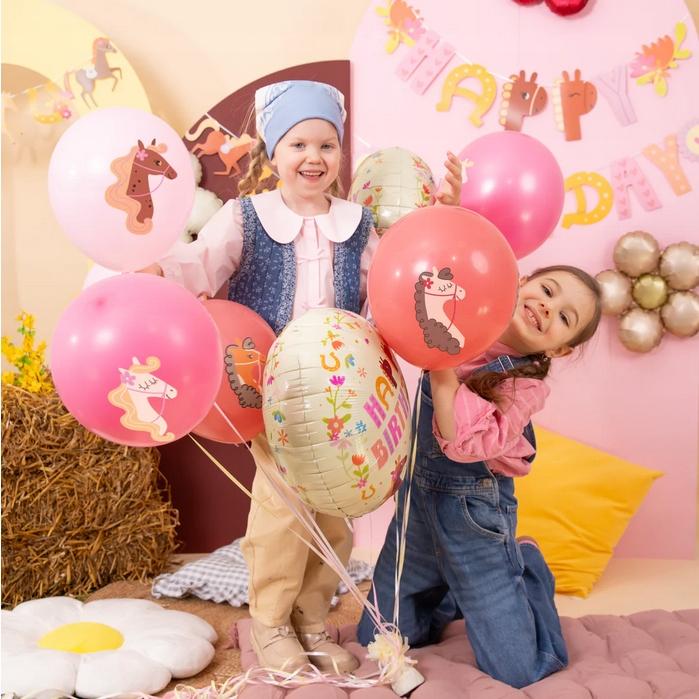 Balony Lateksowe Koniki Konie Kucyki Koń Mix Urodziny Dekoracja 30Cm 6Szt.
