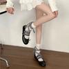 Fashion 2025 New Fashion Silk Women Ballet Flats Footwear Lolita Shoes Luxury Autumn Female Butterfly-Knot Round Toe Ladies Dance Shoes