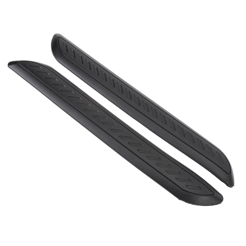 2 stk Støtfangerbeskyttelseslist Venstre Høyre Blank Svart Sterk Beskyttelse Gummi Støtfangerbeskytter Deksel for