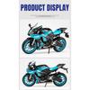 1/12 Yamaha YZF-R1M Zliatinový Model Motocykla Diecast Vozidlá Zvuk a Svetlo Off Road Autocykel Kolekcia Detské Hračky Darček
