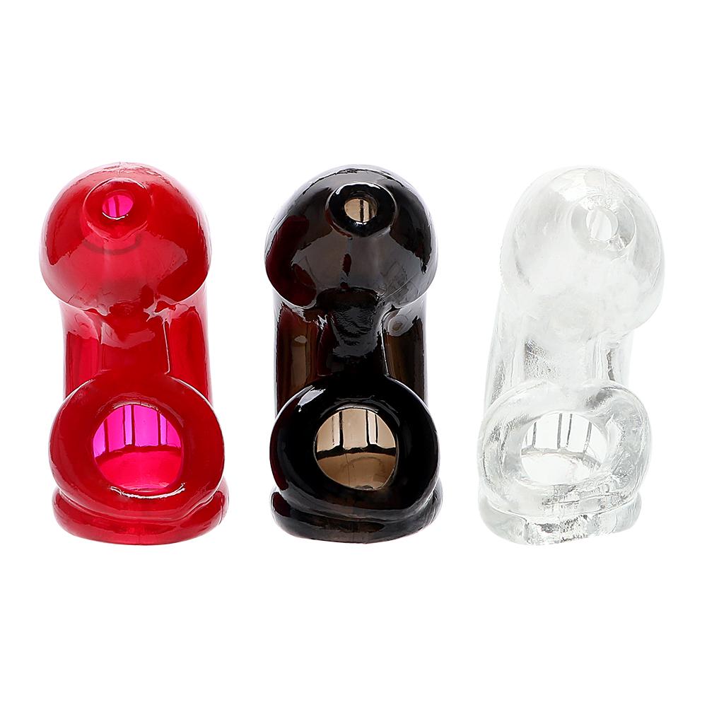 Miękki silikonowy pierścień Chastity Cage penisa nosze Cock Sleeve zabawki erotyczne dla mężczyzn prezerwatywy Extender maszyna erotyczna gry dla dorosłych sklep z produktami