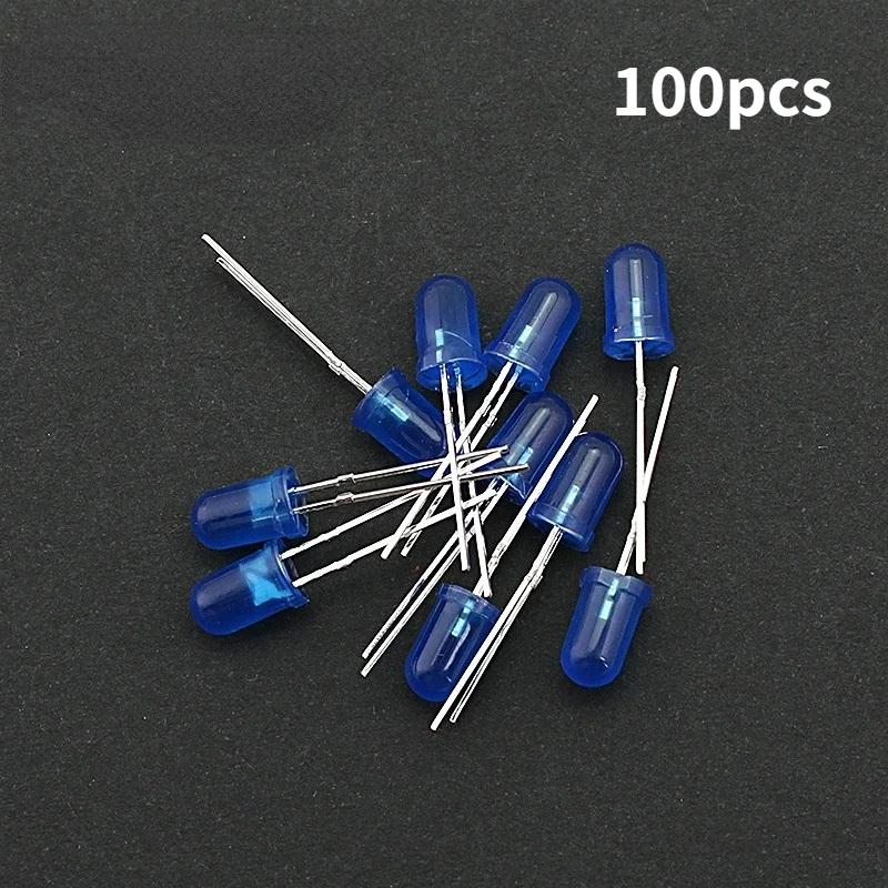 50/60/100PCS 5mm LED Diode White Yellow Red Green Blue Assorted Kit DIY LEDs Light Emitting Set Electronic Diy Kit