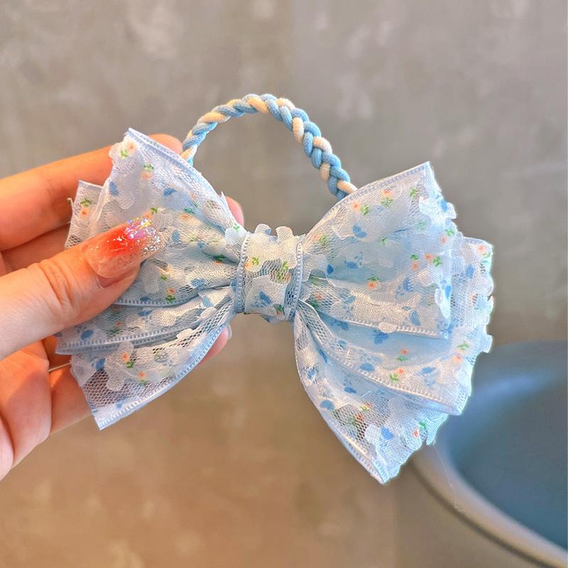 1PCS Lovely Fresh Floral Bow Kids Hairpins Children Headwear Baby Hair Clips Girl Hair Accessories Elastic Hair Bands