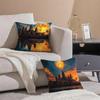Historic Cultural Site AAngkor Cushion Cover Pillowcase Short Plush Invisible zipper Room Sofa Cushion Cover