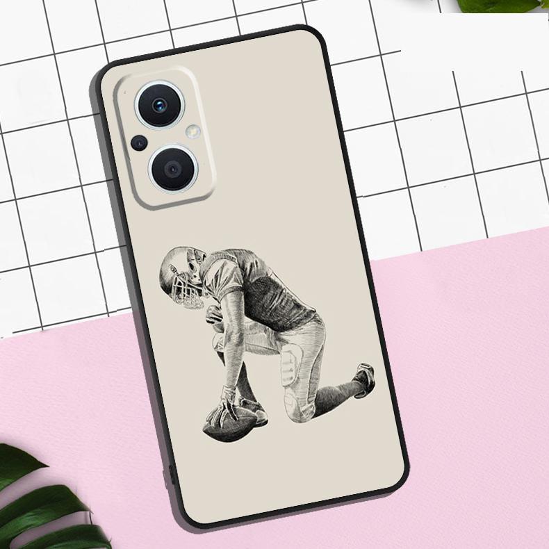 American Football Case For OPPO Reno 11 12 13 F 8T 7 8 10 Pro OPPO Find X8 Pro X3 X6 Pro X5 Lite Cover Coque