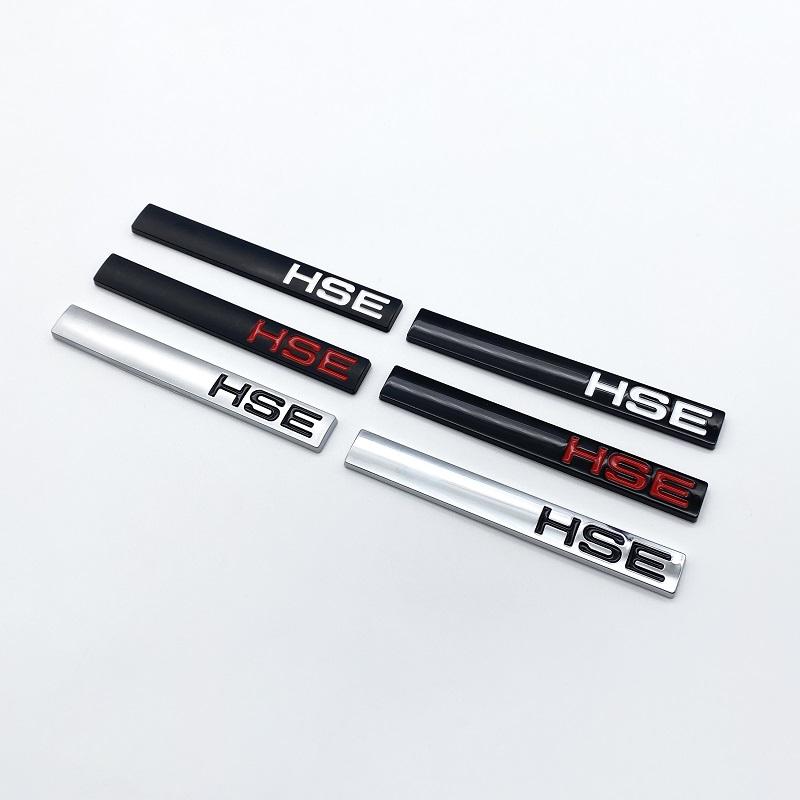 1Pc 3D Glossy Matt Black Chrome Silver Red HSE Exterior Decoration Emblem Car Rear Trunk Decals Upgrade Logo Sticker for SUV Car